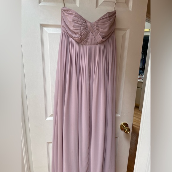 Jenny Yoo Serafina Maternity Dress in Sweet Pea - Picture 2 of 8